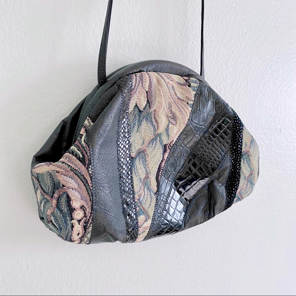 Vintage 80/90s Patchwork Crossbody Purse
